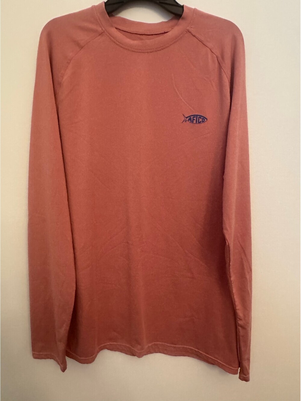 AFTCO salmon long sleeve performance shirt